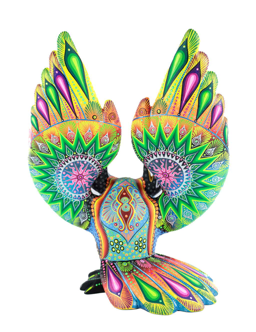 Buho Alebrije | Oaxacan Hand-Painted Copal Wood Carving | Magia Mexica