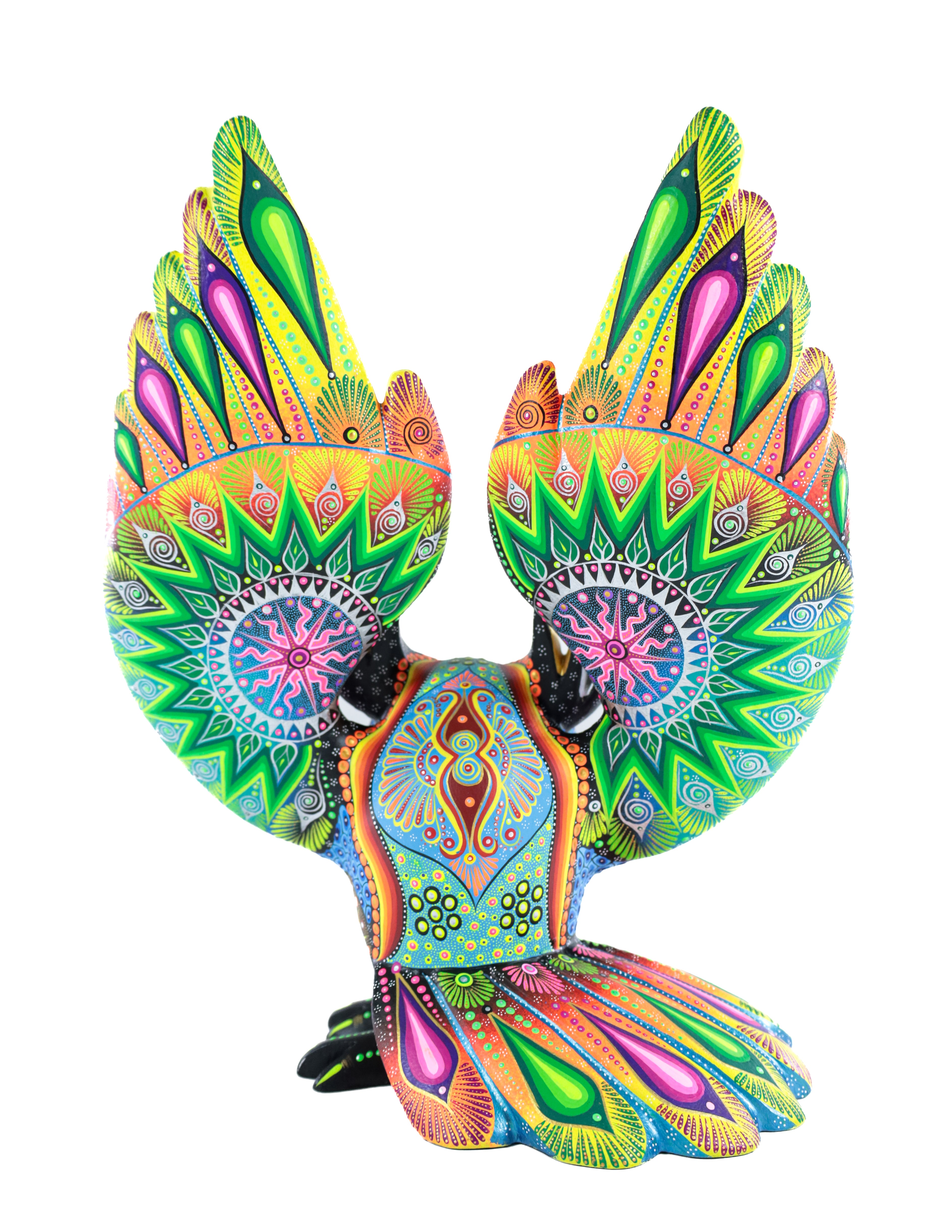 Buho Alebrije | Oaxacan Hand-Painted Copal Wood Carving | Magia Mexica