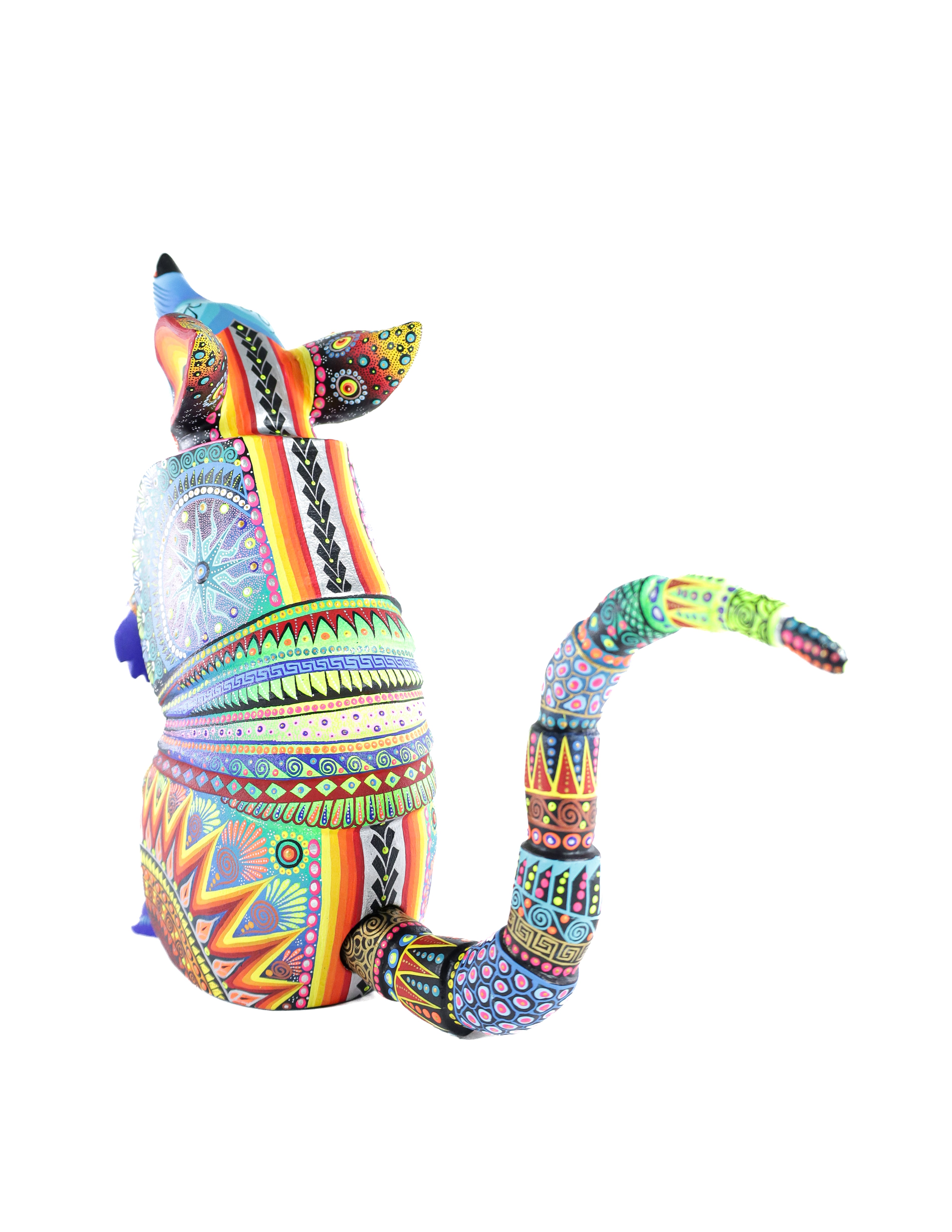 Armadillo Alebrije | Oaxacan Hand-Painted Copal Wood Carving | Magia Mexica