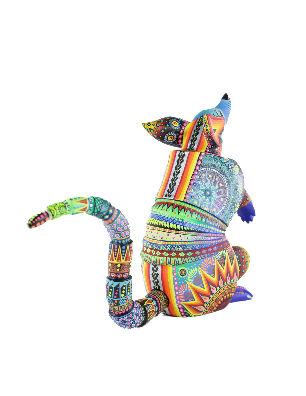 Armadillo Alebrije | Oaxacan Hand-Painted Copal Wood Carving | Magia Mexica