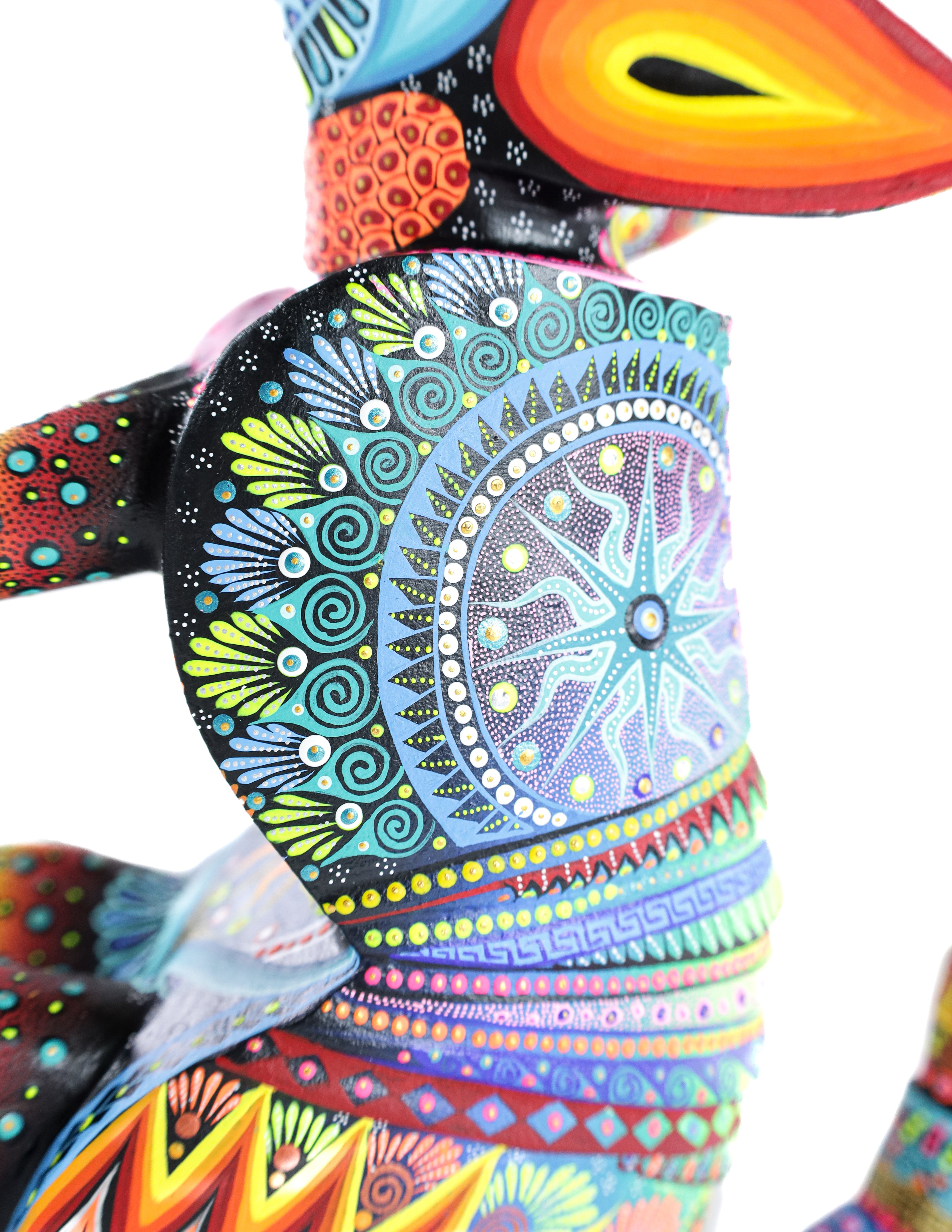 Armadillo Alebrije | Oaxacan Hand-Painted Copal Wood Carving | Magia Mexica