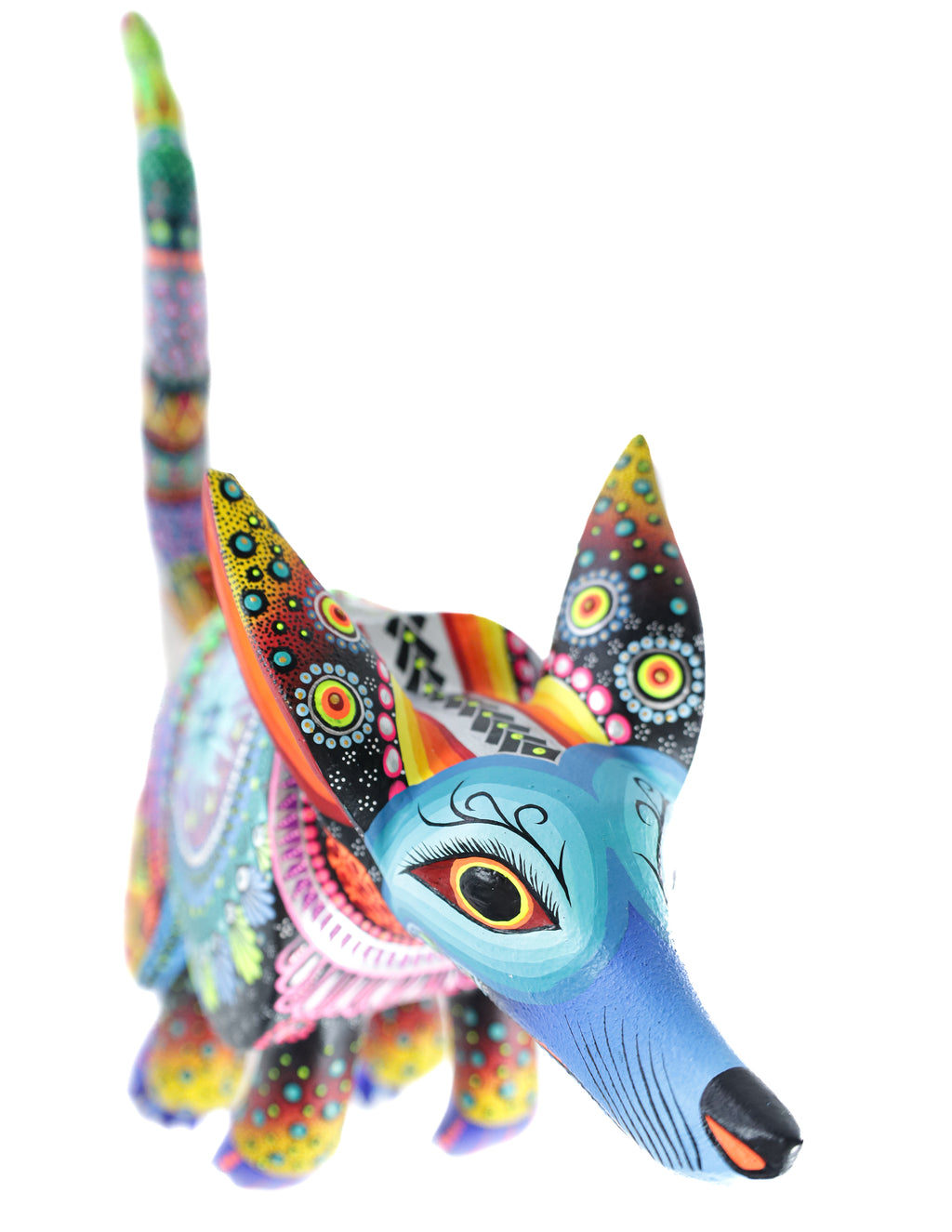 Armadillo Alebrije | Oaxacan Hand-Painted Copal Wood Carving | Magia Mexica