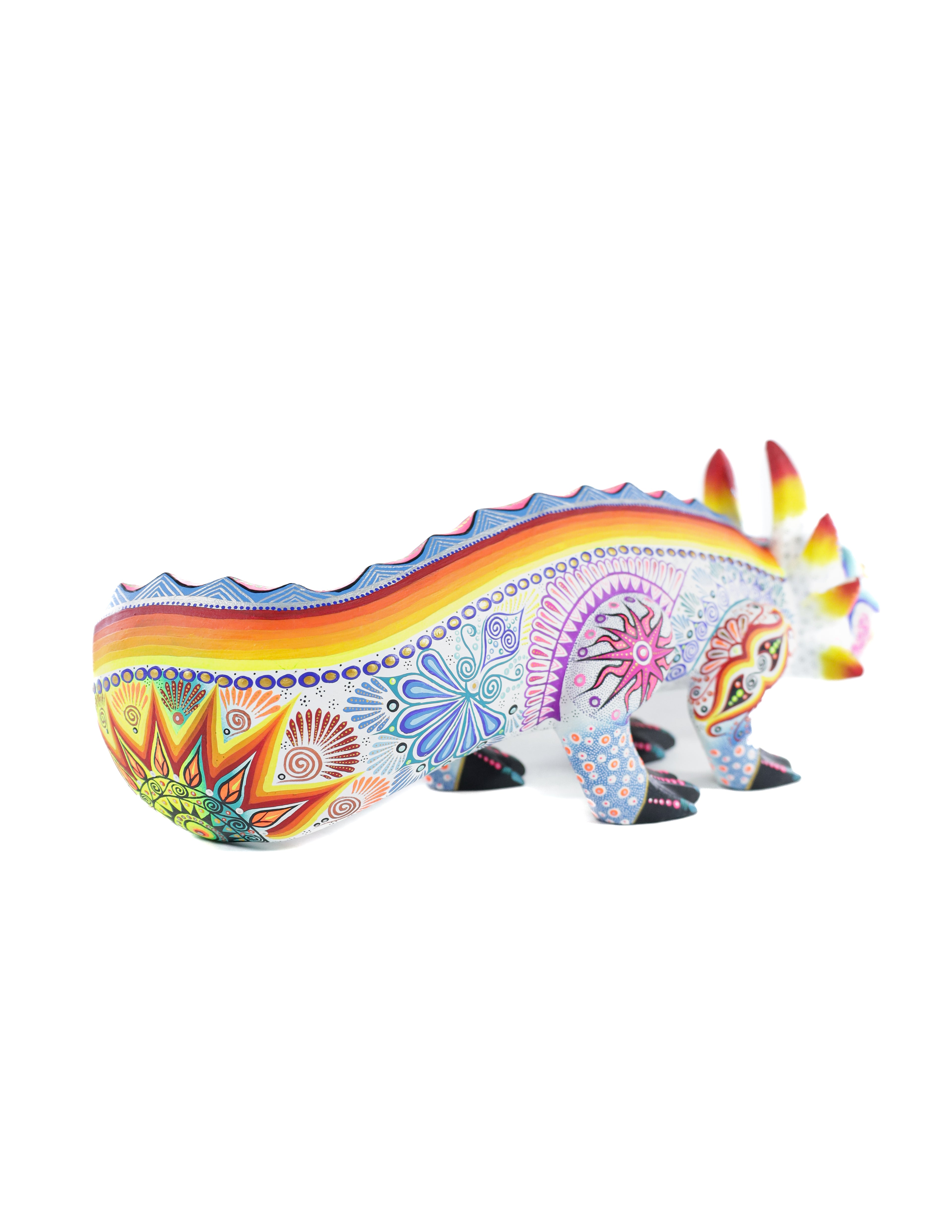 Ajolote Alebrije | Oaxacan Hand-Painted Copal Wood Carving | Magia Mexica