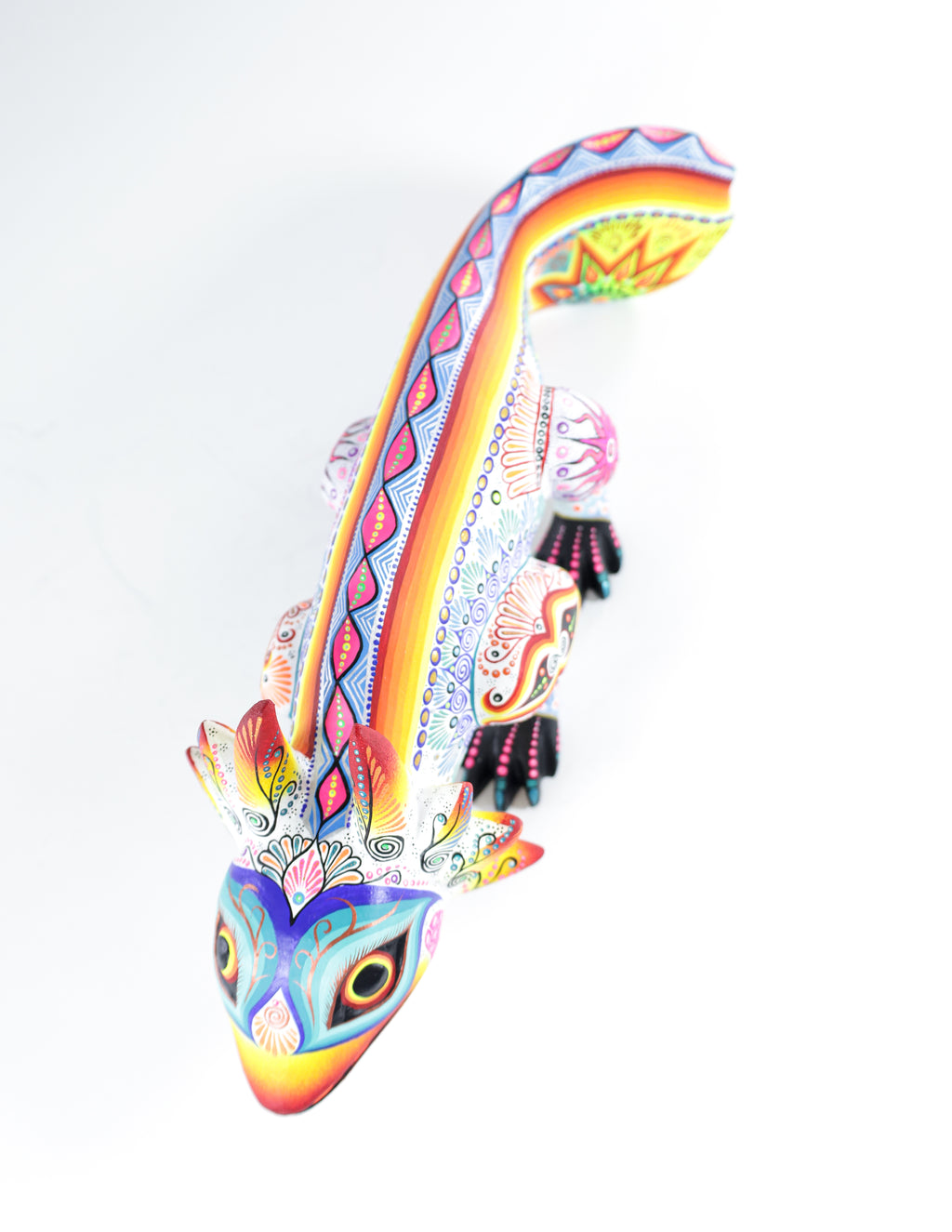 Ajolote Alebrije | Oaxacan Hand-Painted Copal Wood Carving | Magia Mexica
