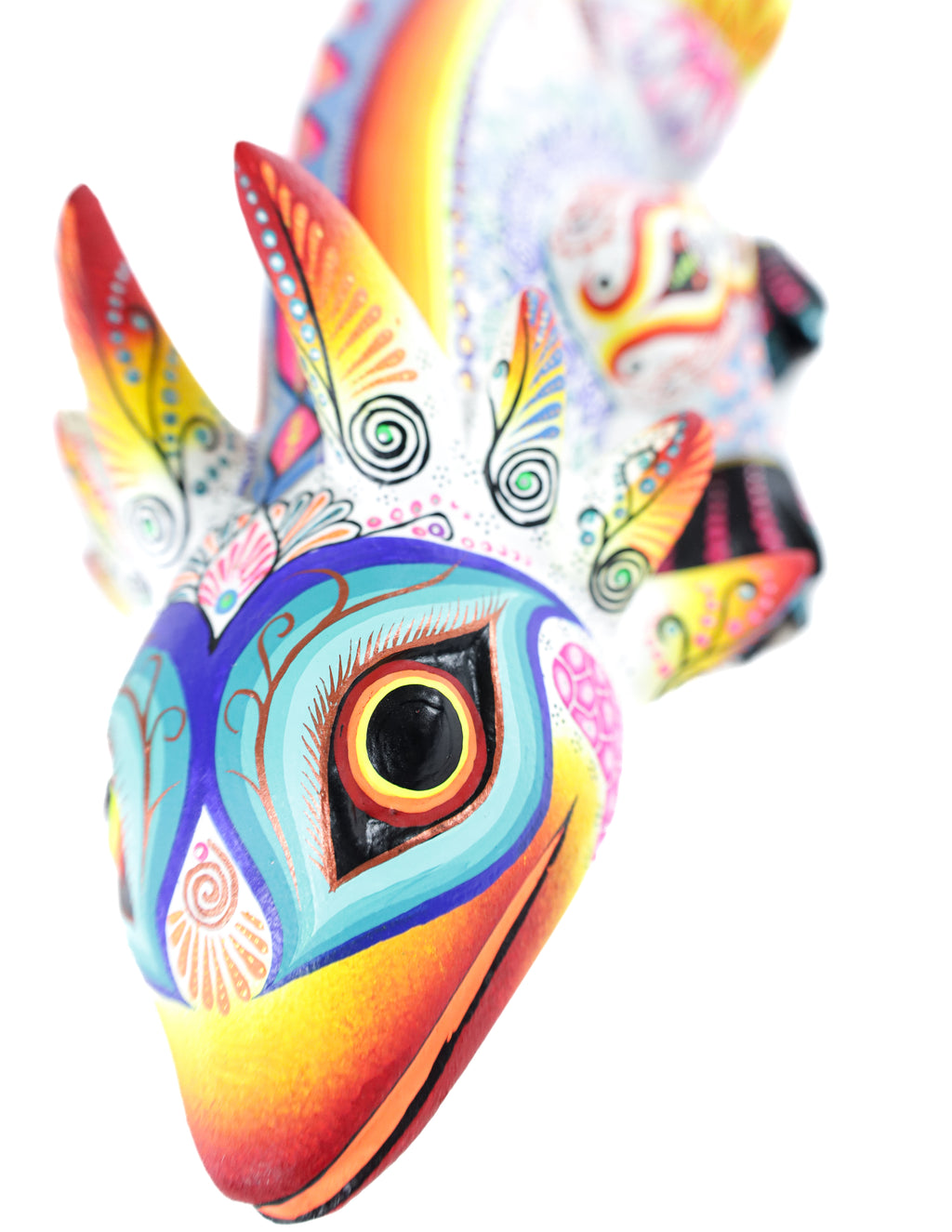 Ajolote Alebrije | Oaxacan Hand-Painted Copal Wood Carving | Magia Mexica