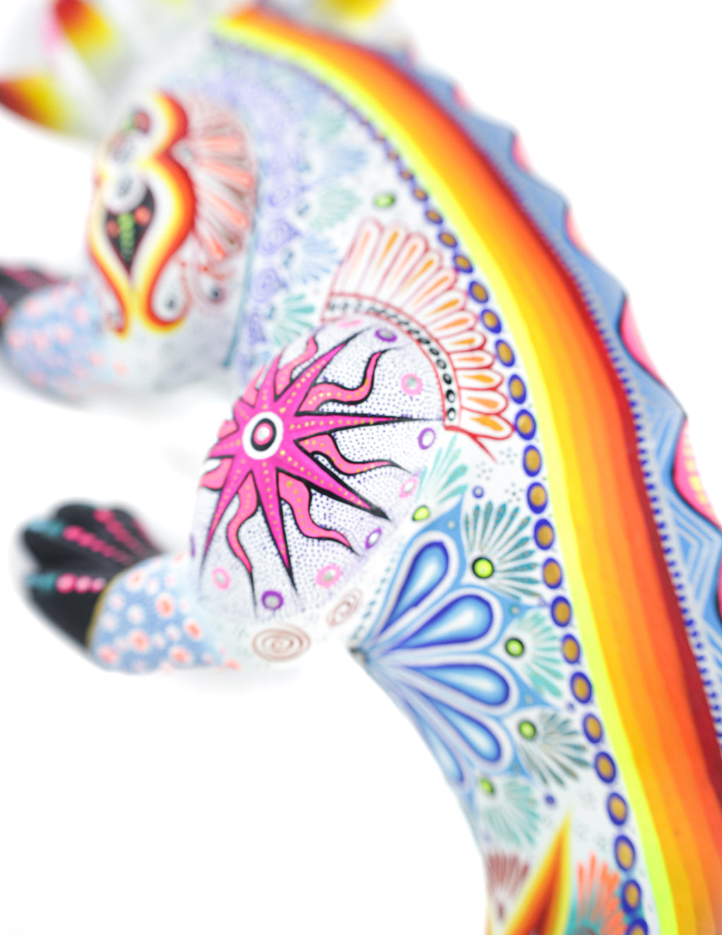 Ajolote Alebrije | Oaxacan Hand-Painted Copal Wood Carving | Magia Mexica