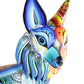 Gato Alebrije | Oaxacan Hand-Painted Copal Wood Carving | Magia Mexica