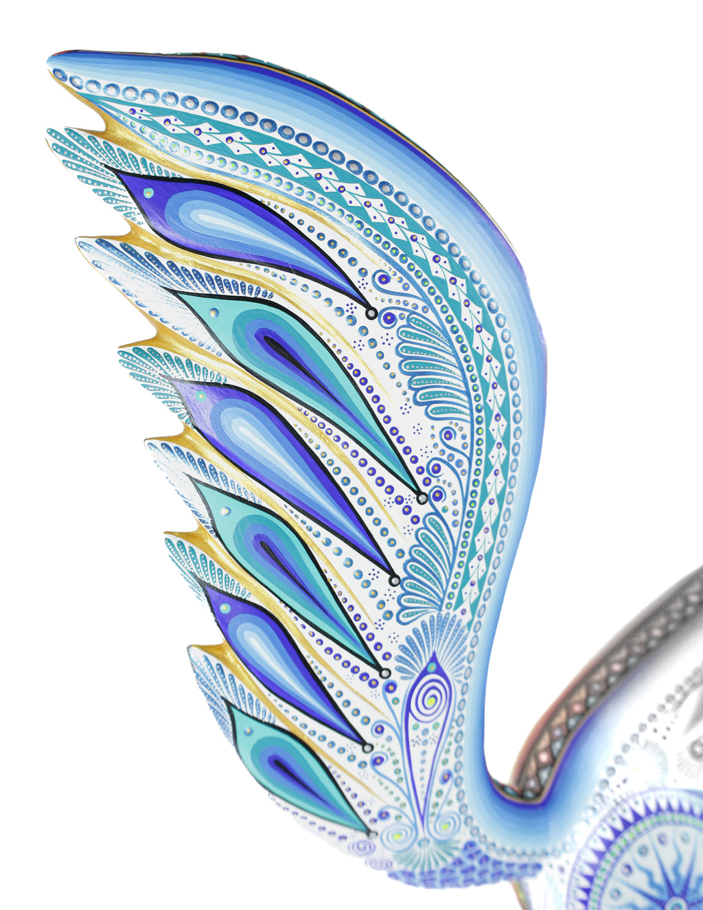 Gato Alebrije | Oaxacan Hand-Painted Copal Wood Carving | Magia Mexica