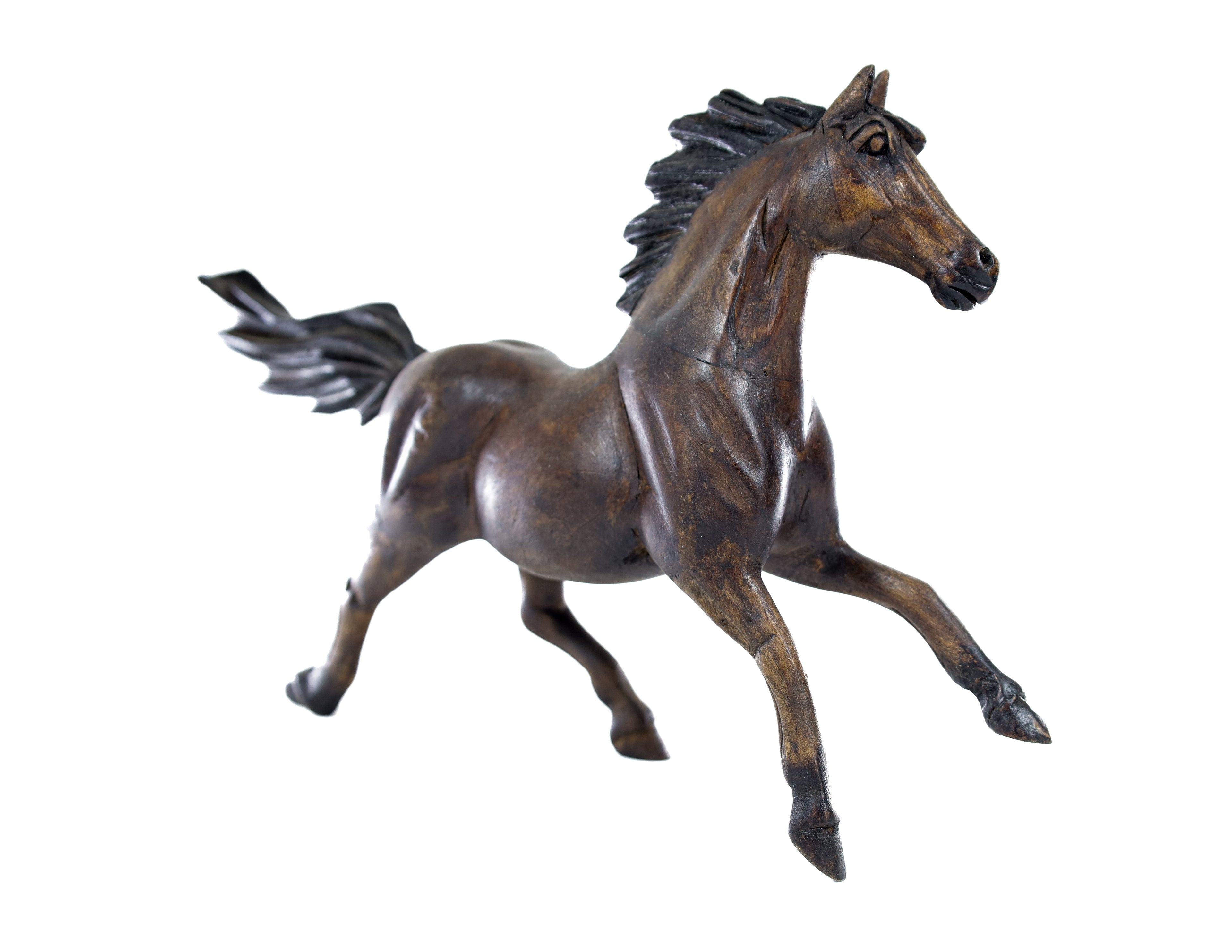 Horse Wood Carving Sculpture
