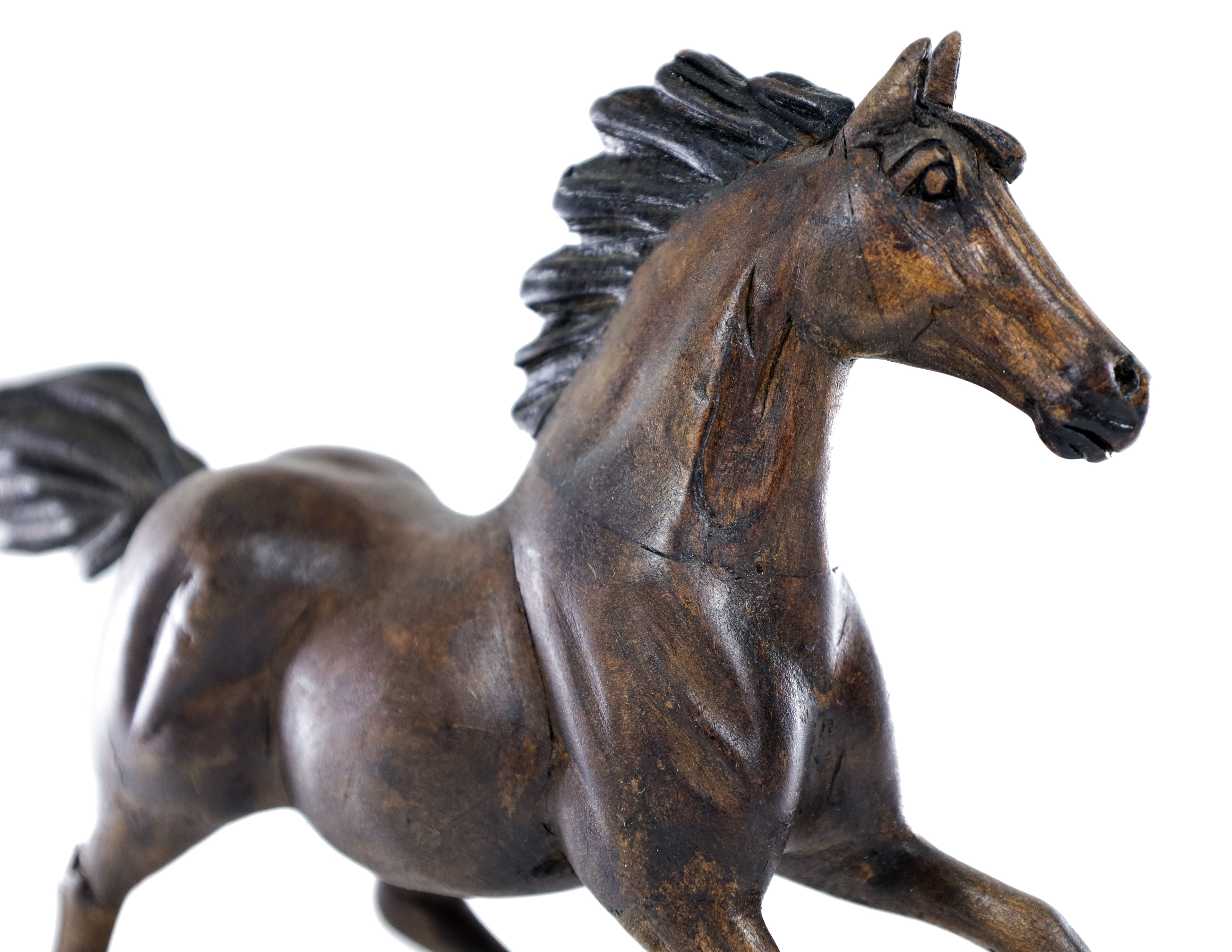 Horse Wood Carving Sculpture