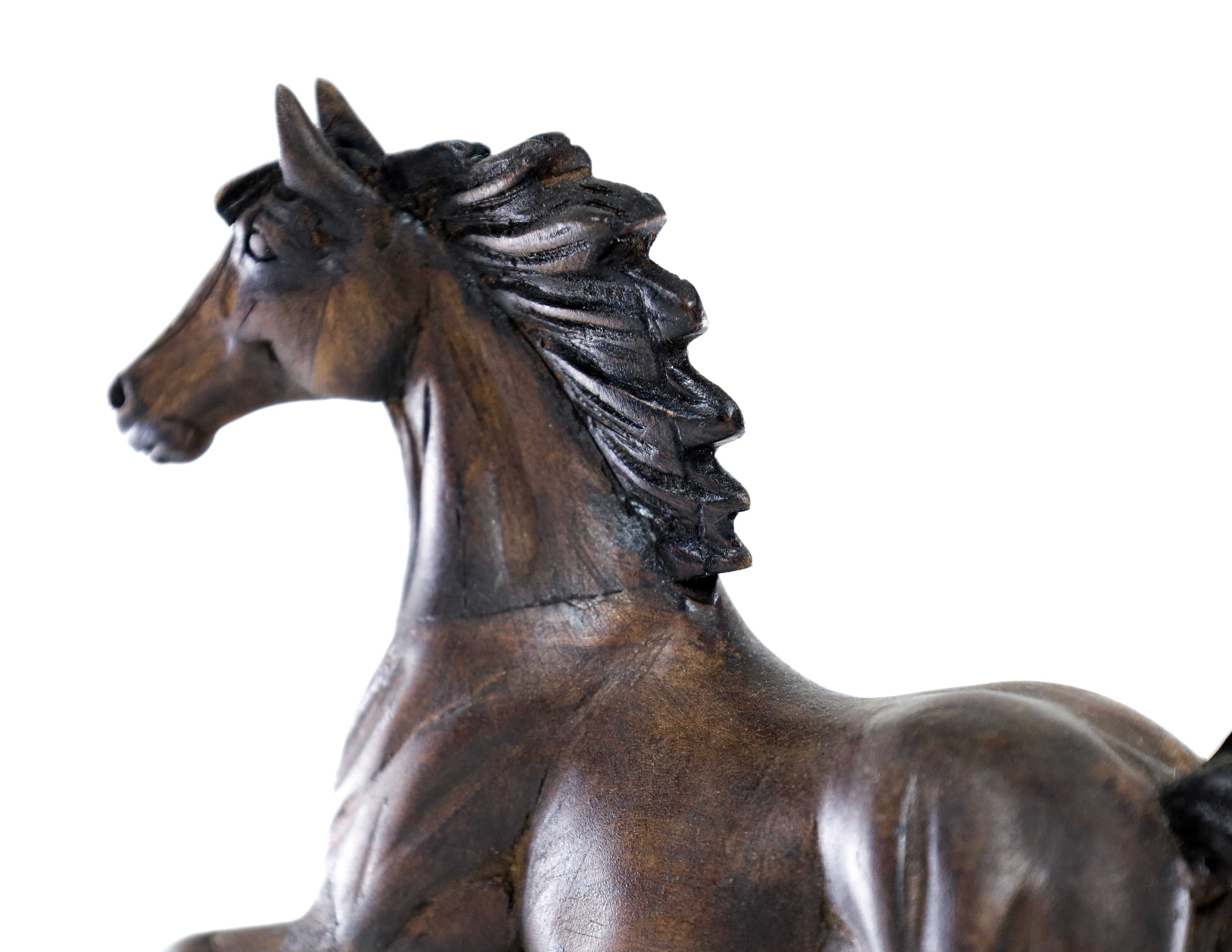 Horse Wood Carving Sculpture