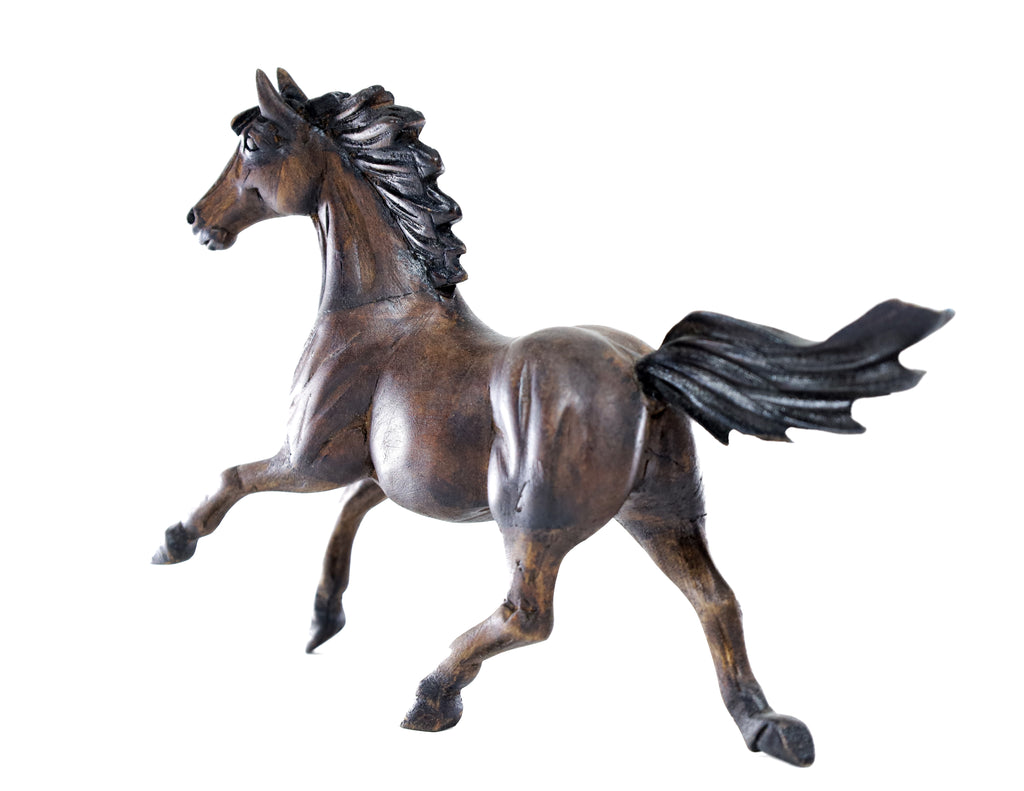 Horse Wood Carving Sculpture