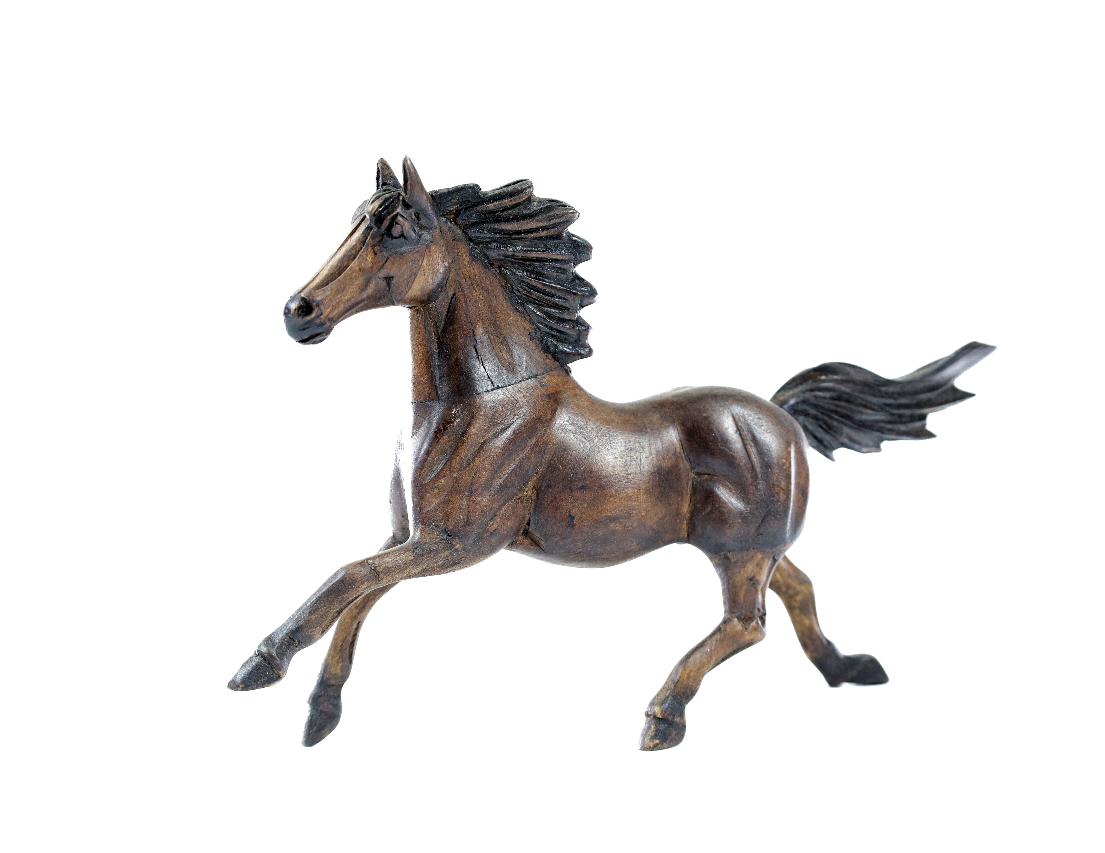 Horse Wood Carving Sculpture