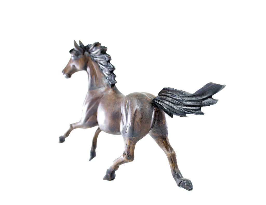 Horse Wood Carving Sculpture