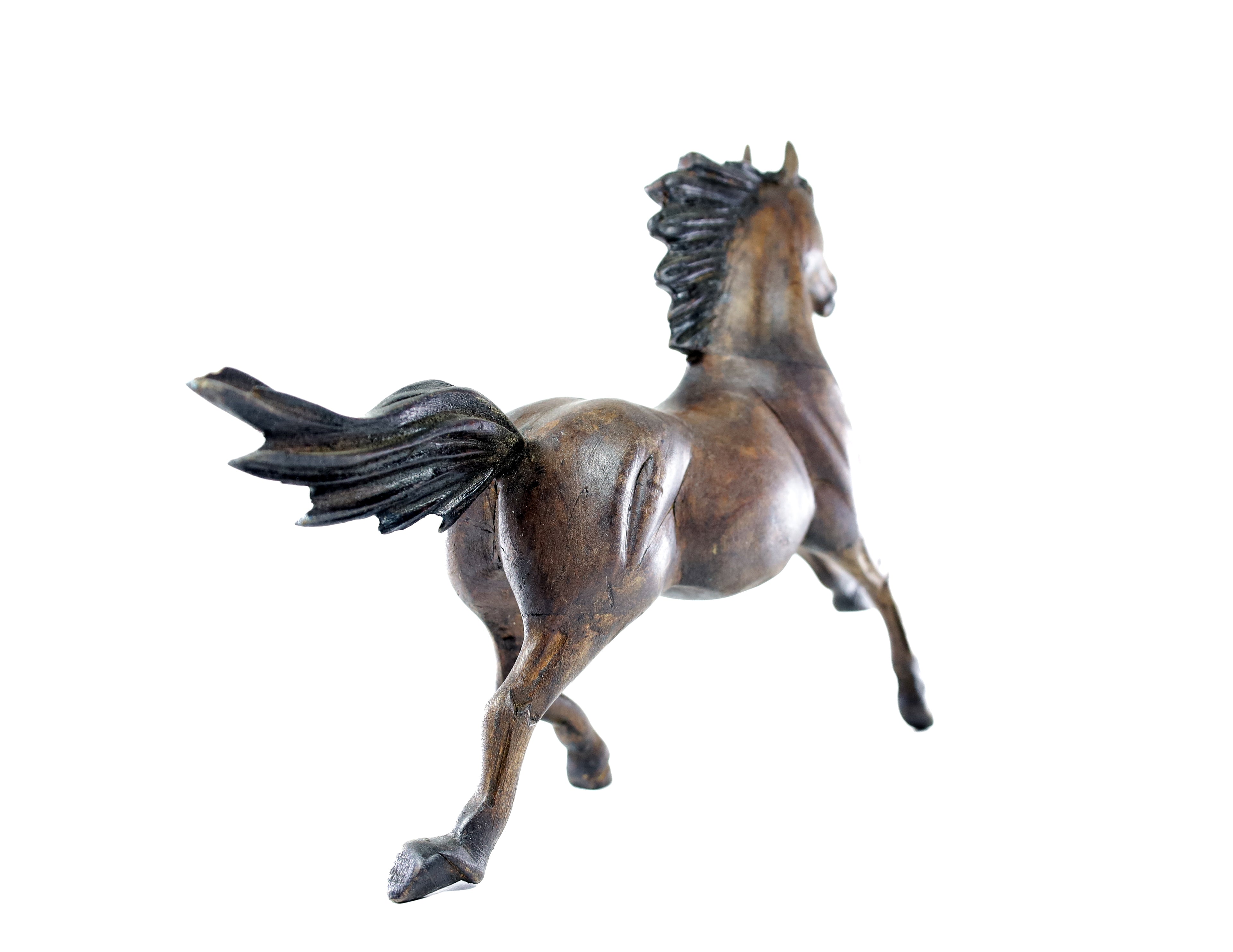 Horse Wood Carving Sculpture