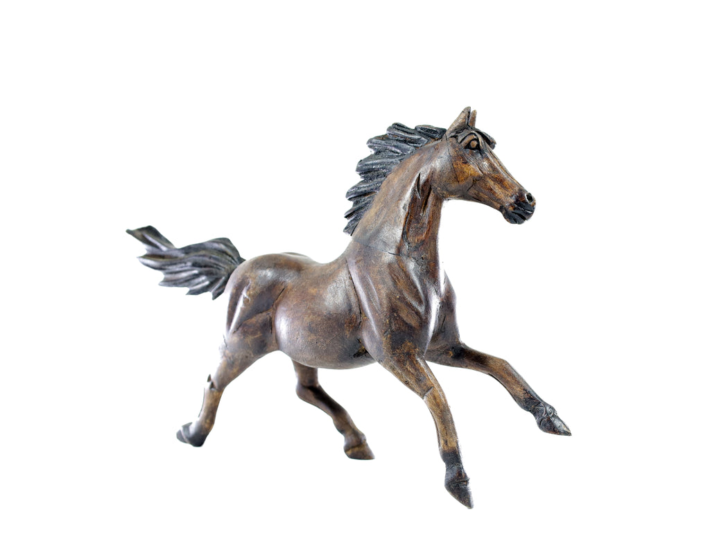Horse Wood Carving Sculpture