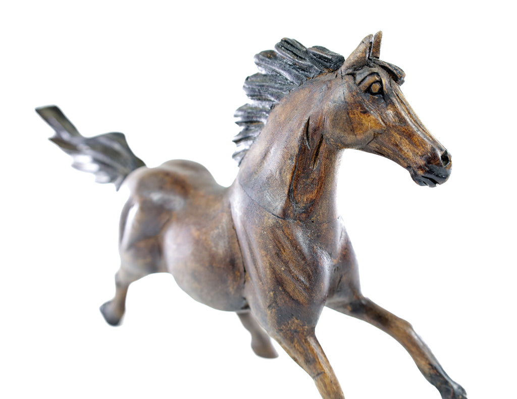 Horse Wood Carving Sculpture