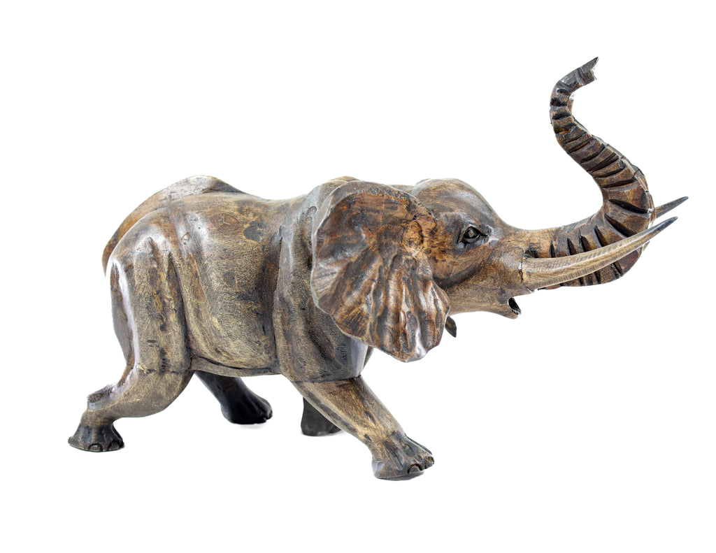 Elephant Wood Carving Sculpture