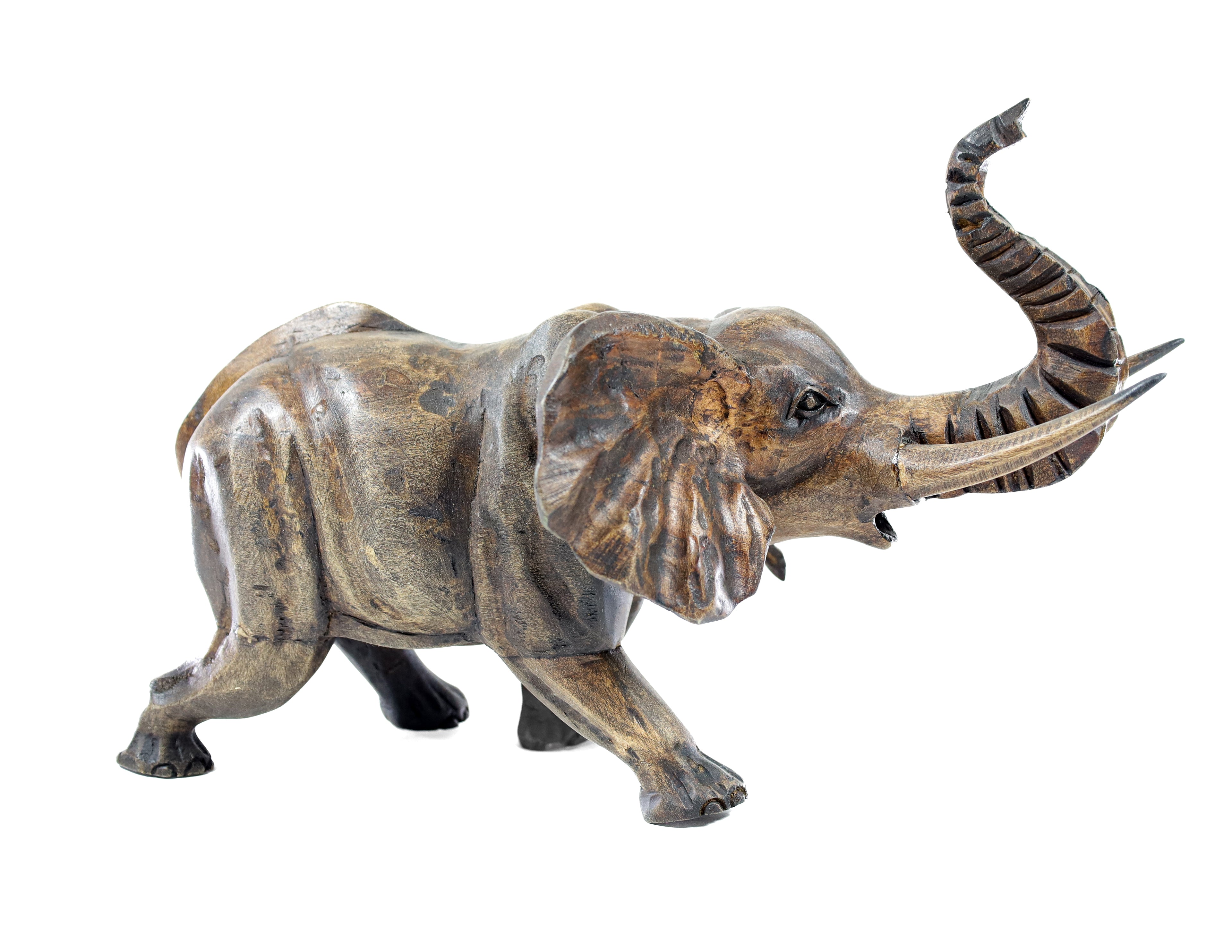 Elephant Wood Carving Sculpture