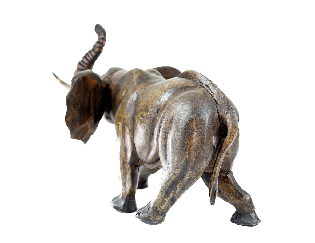 Elephant Wood Carving Sculpture