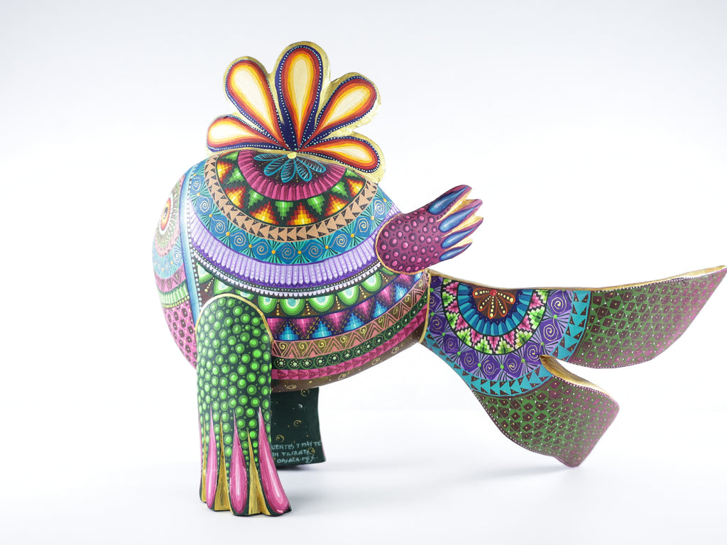 Mandala Fish Alebrije Wood Carving
