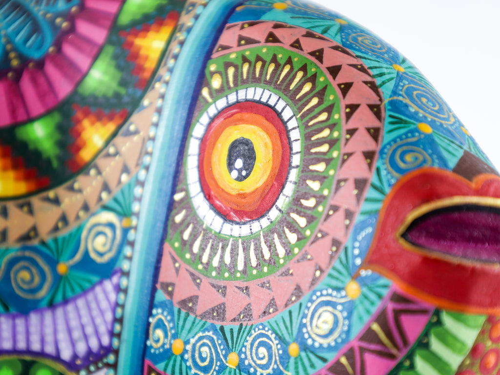 Mandala Fish Alebrije Wood Carving