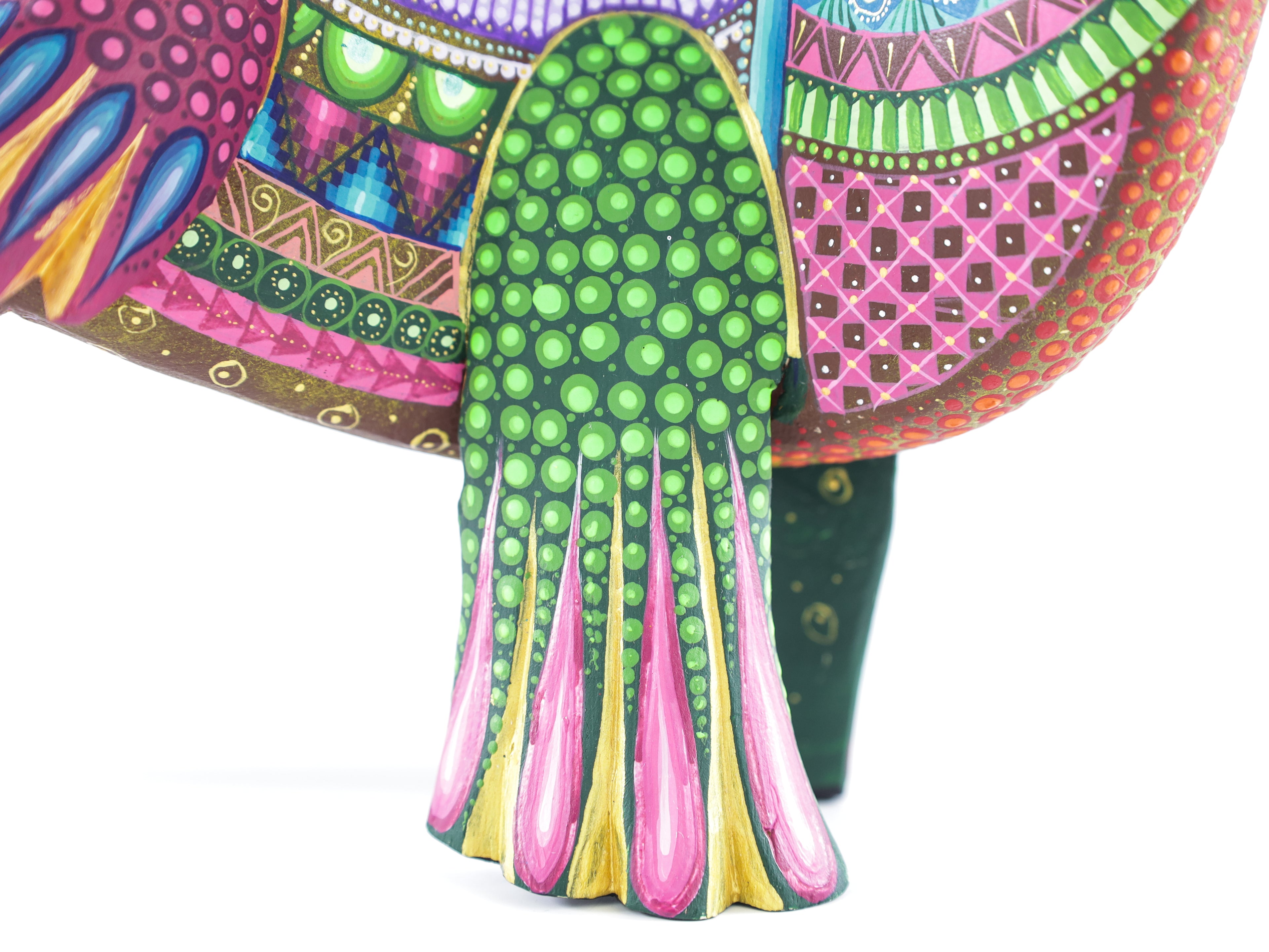 Mandala Fish Alebrije Wood Carving