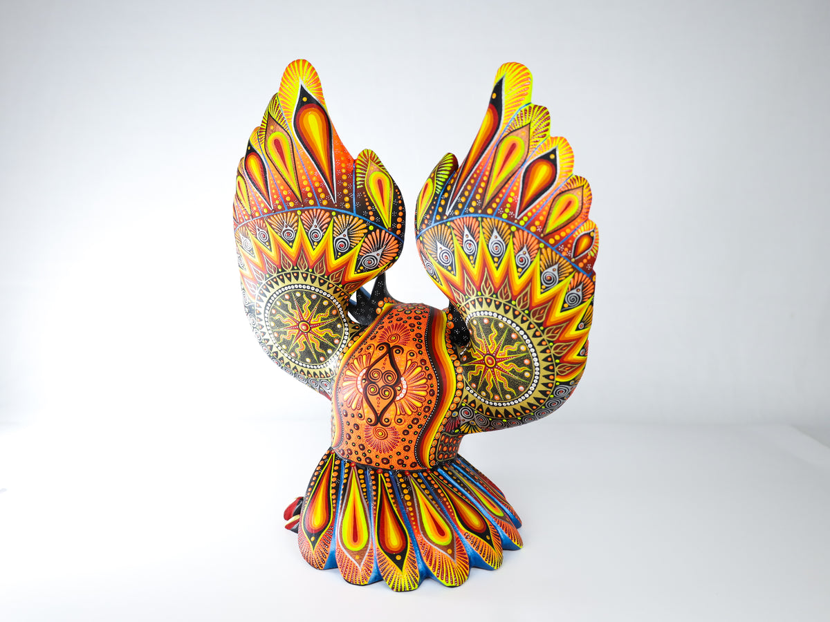 Owl Alebrije | Oaxacan Hand-Painted Copal Wood Carving | Magia Mexica