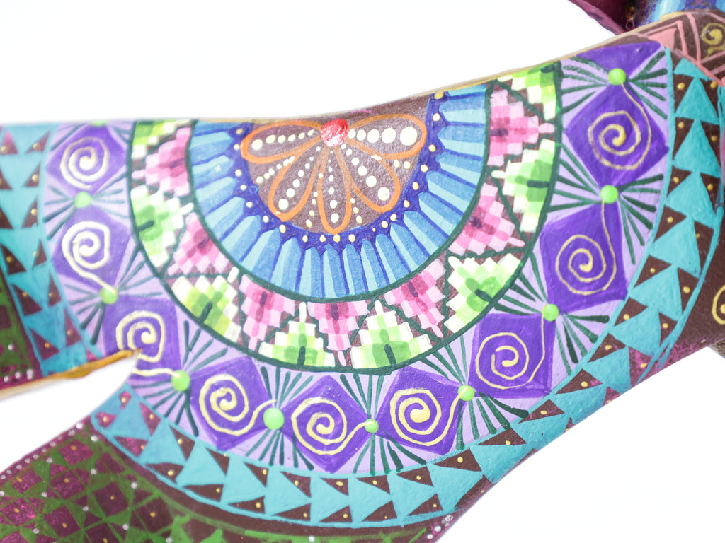 Mandala Fish Alebrije Wood Carving