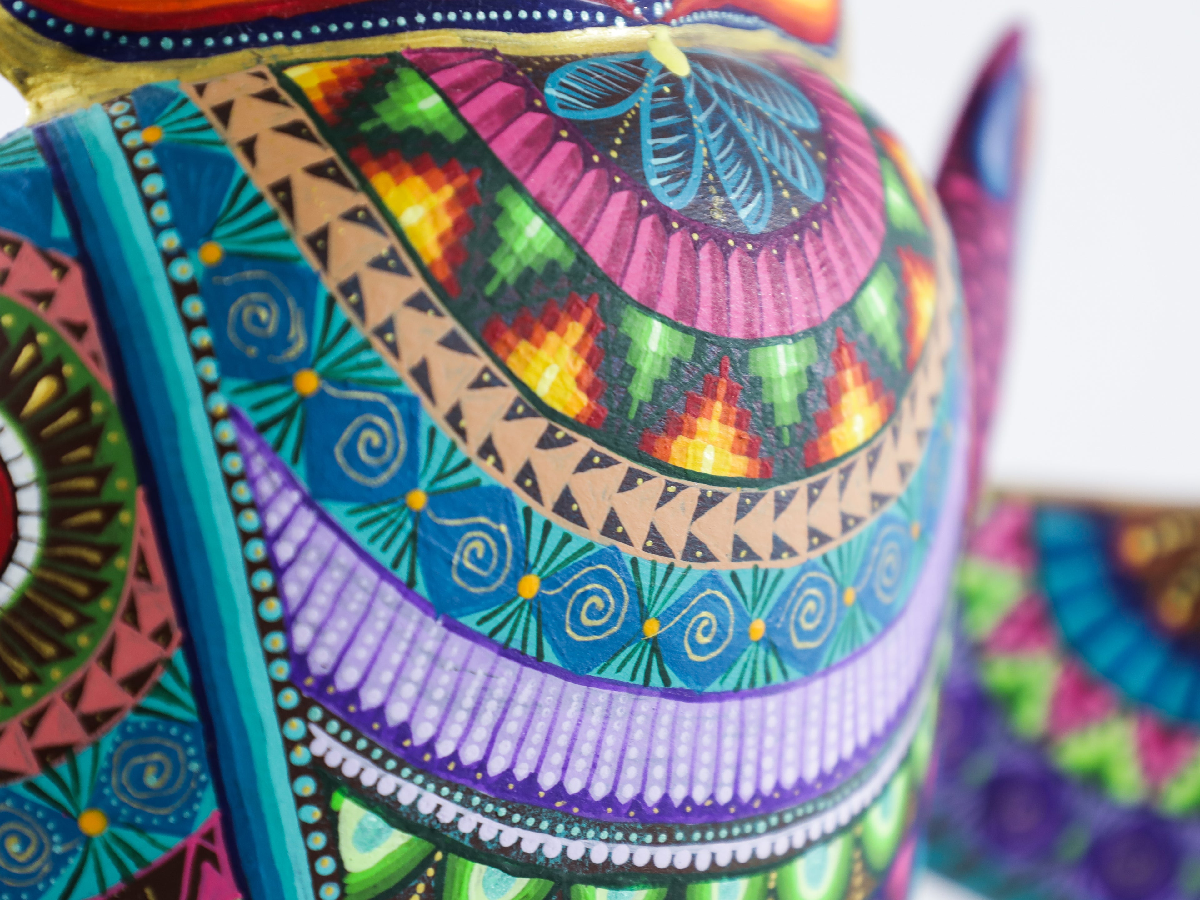 Mandala Fish Alebrije Wood Carving