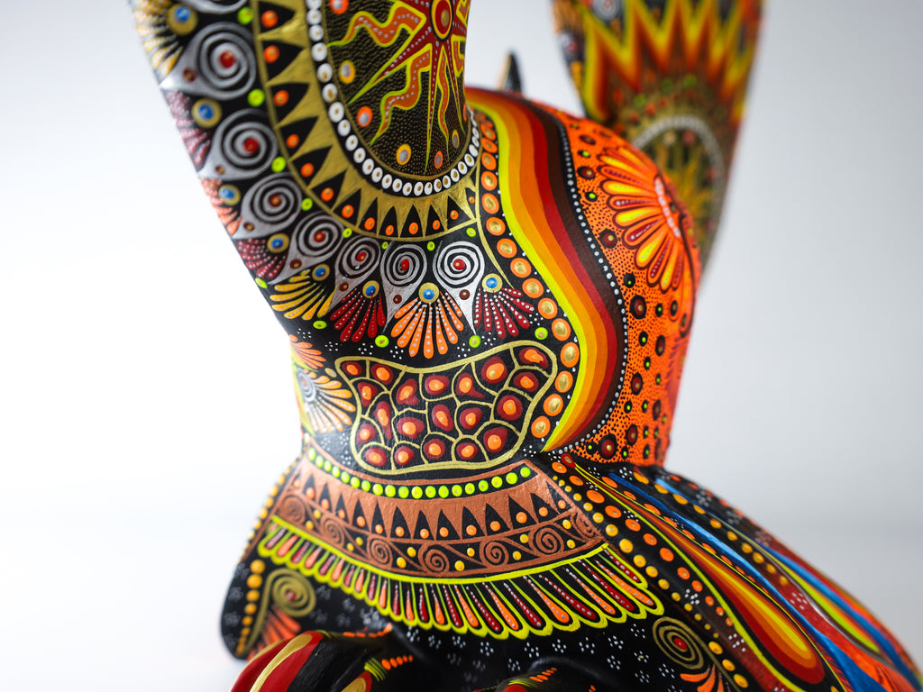 Owl Alebrije | Oaxacan Hand-Painted Copal Wood Carving | Magia Mexica