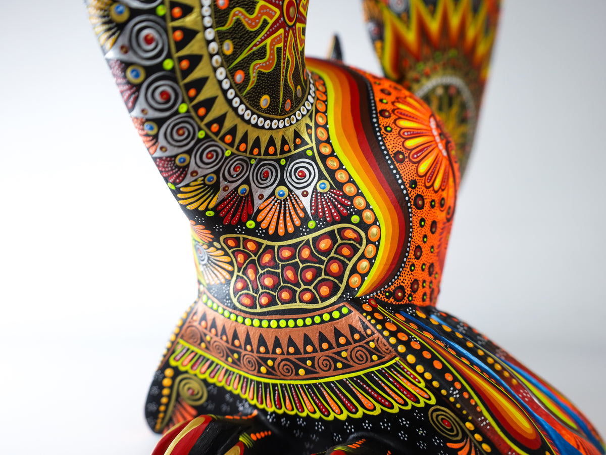 Owl Alebrije | Oaxacan Hand-Painted Copal Wood Carving | Magia Mexica