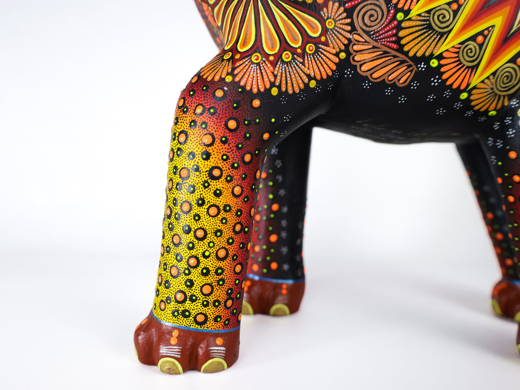 Elephant Alebrije | Oaxacan Hand-Painted Copal Wood Carving | Magia Mexica