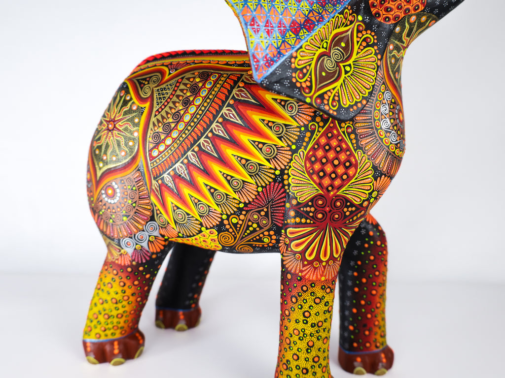 Elephant Alebrije | Oaxacan Hand-Painted Copal Wood Carving | Magia Mexica