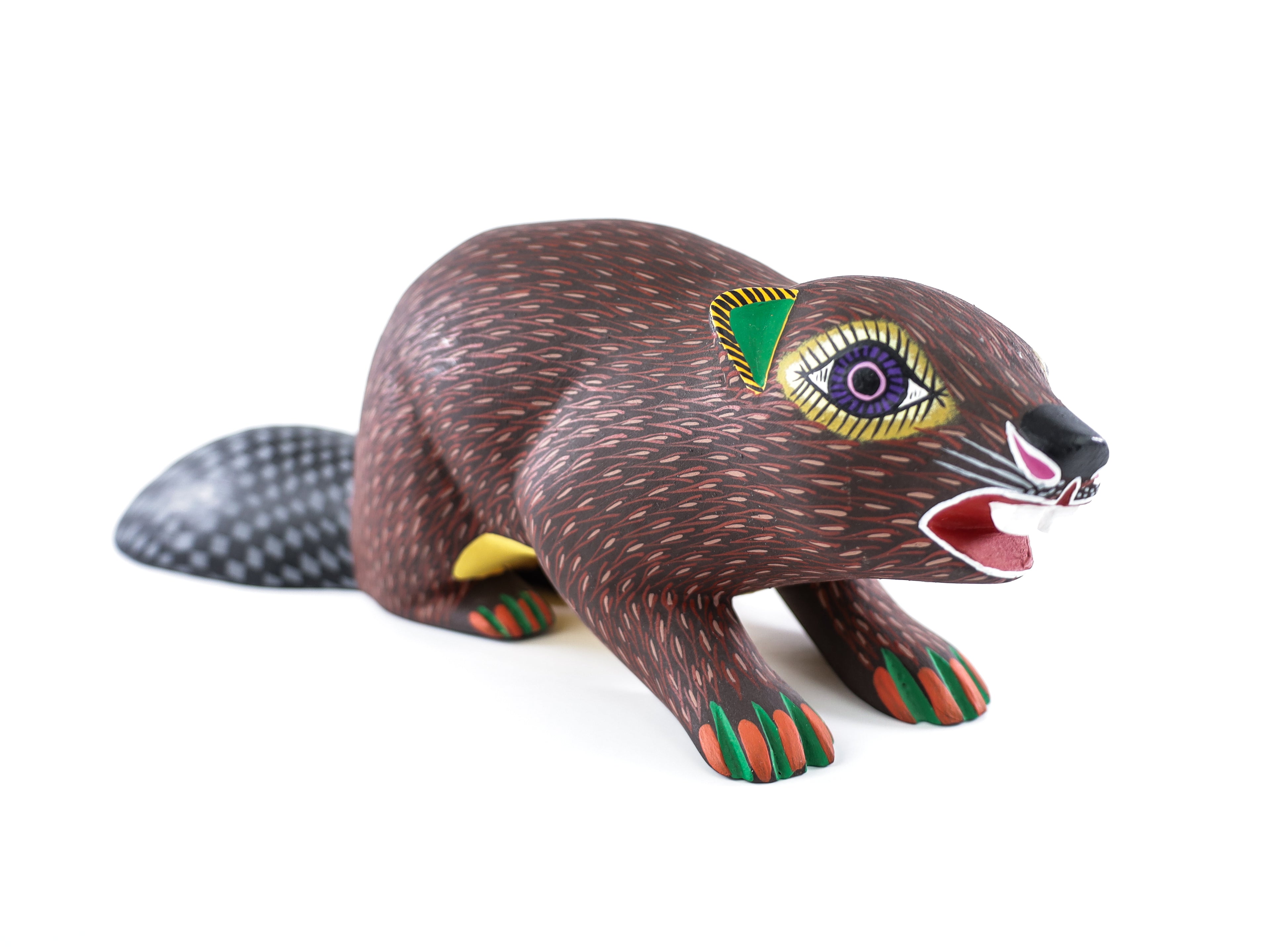 Beaver Alebrije Oaxacan Wood Carving