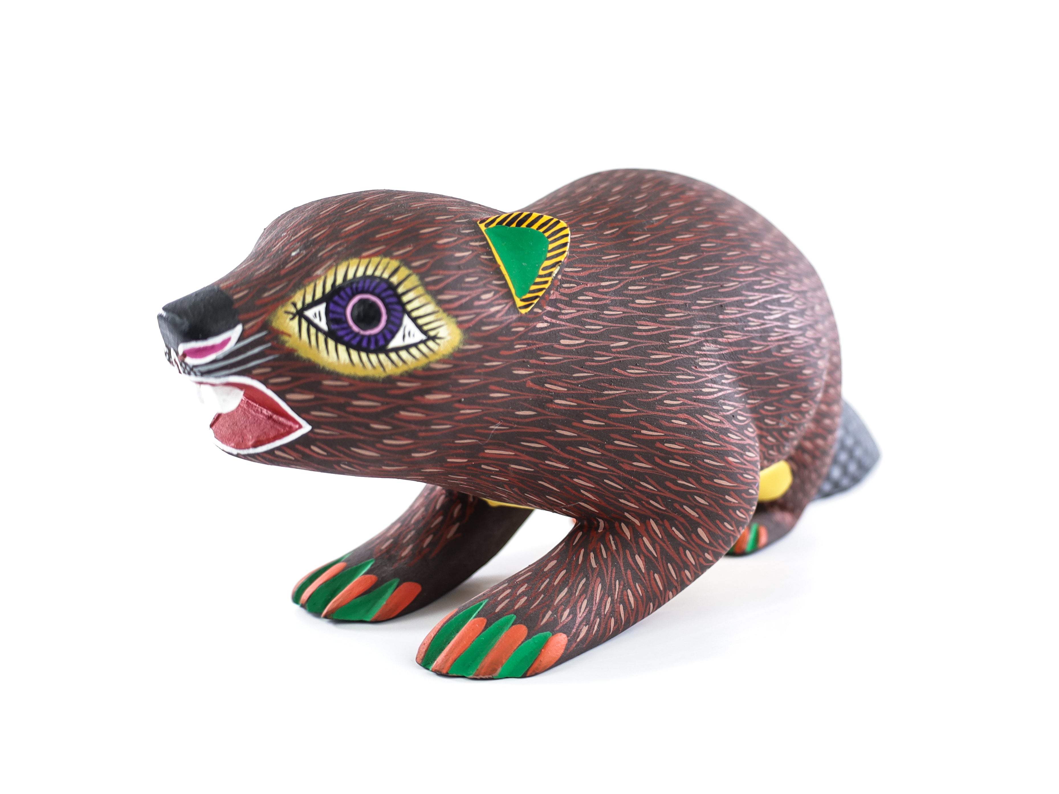 Beaver Alebrije Oaxacan Wood Carving
