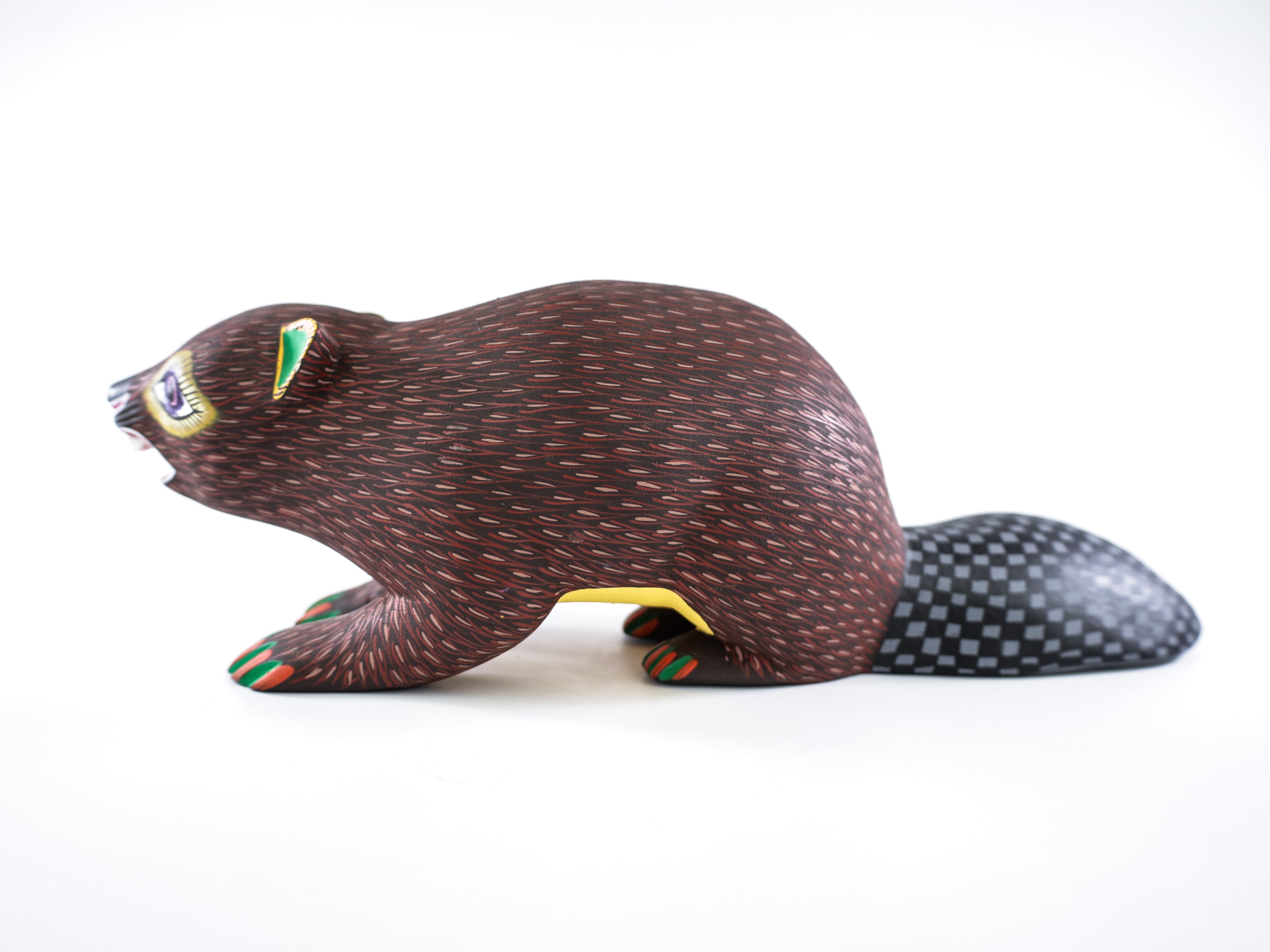 Beaver Alebrije Oaxacan Wood Carving