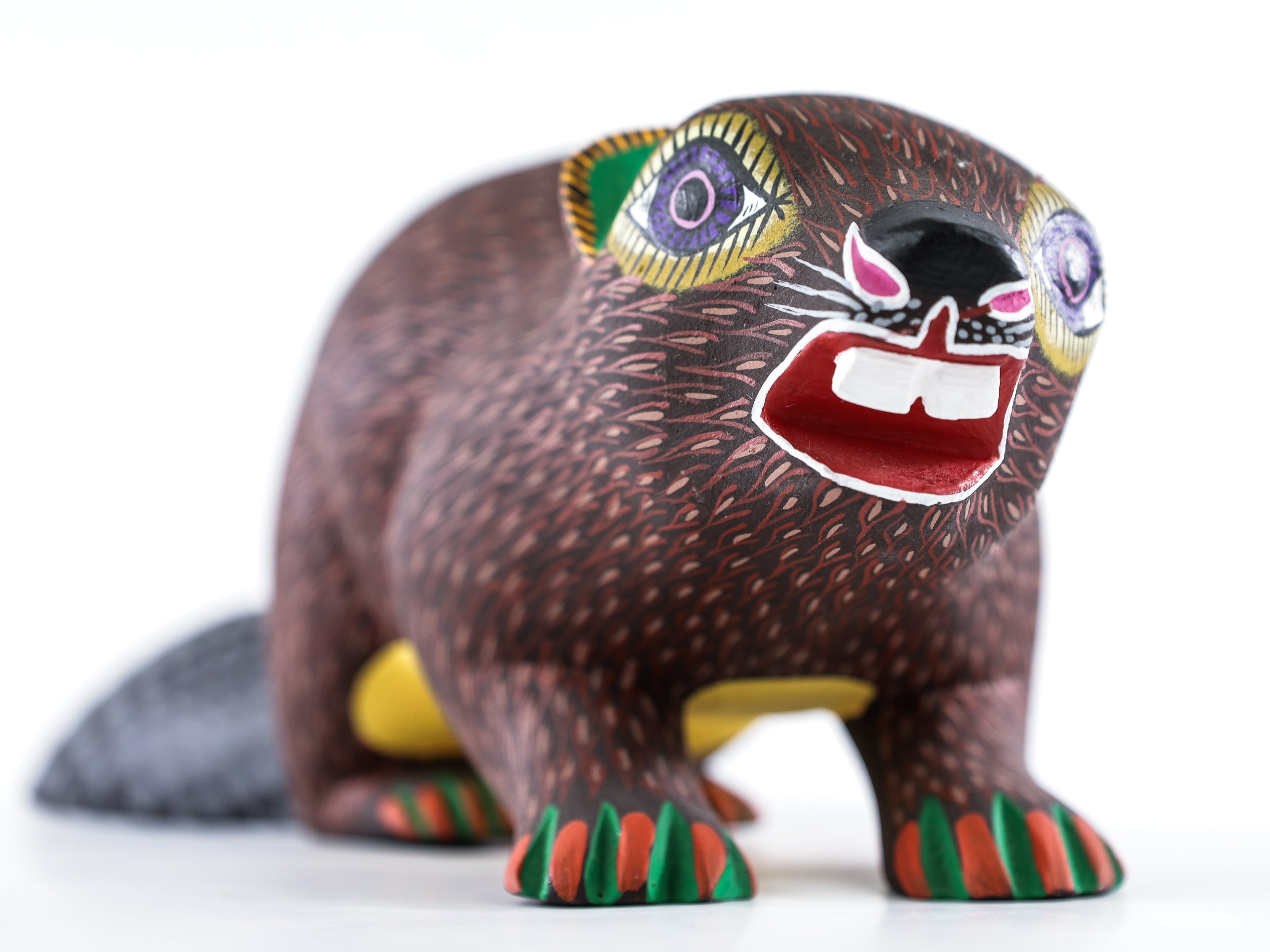 Beaver Alebrije Oaxacan Wood Carving