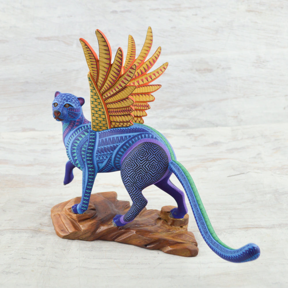 Jaguar Alebrije Oaxacan Wood Carving