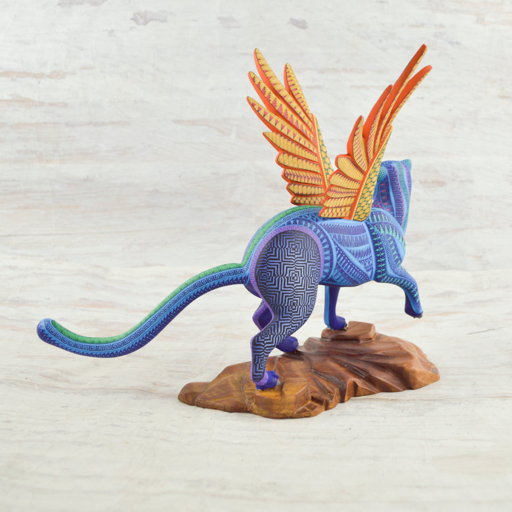 Jaguar Alebrije Oaxacan Wood Carving - magiamexica.com