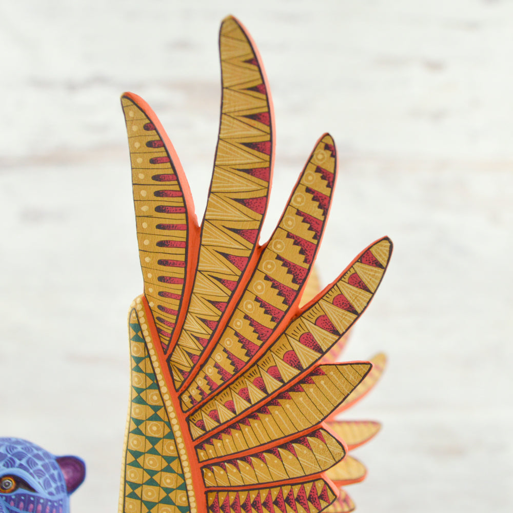 Jaguar Alebrije Oaxacan Wood Carving - magiamexica.com