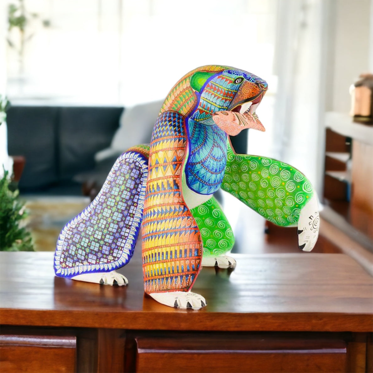 Polar Bear Alebrije Oaxacan Wood Carving