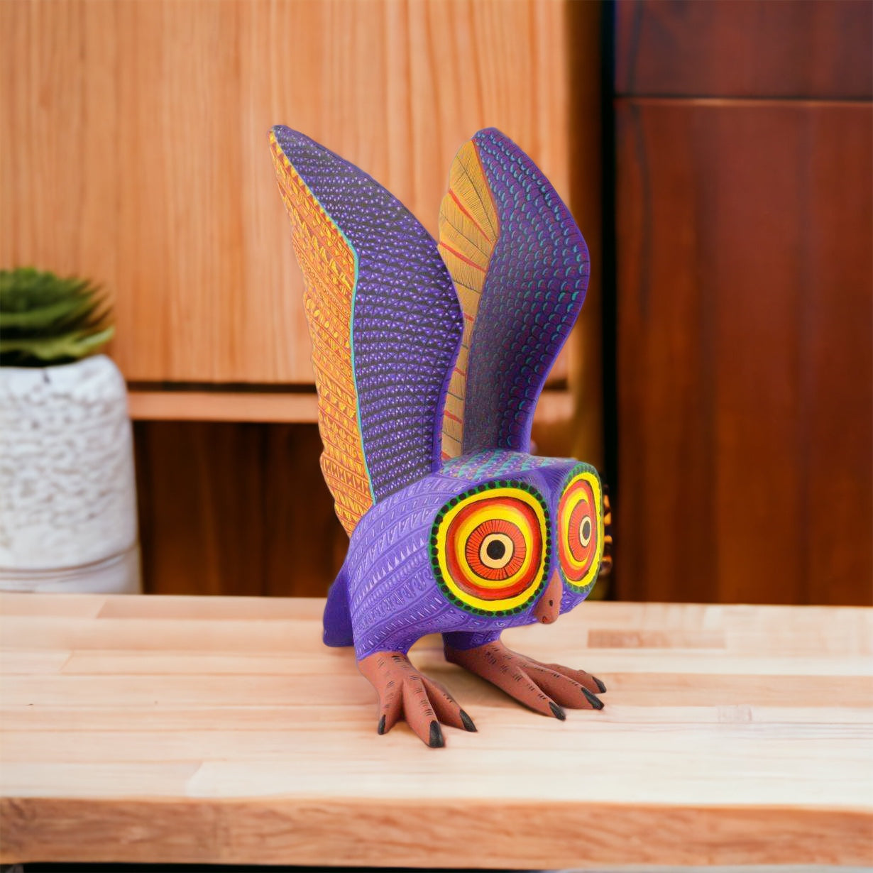 Owl Alebrije Wood Carving