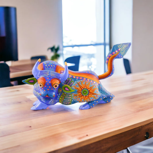 Bison Alebrije Oaxacan Wood Carving