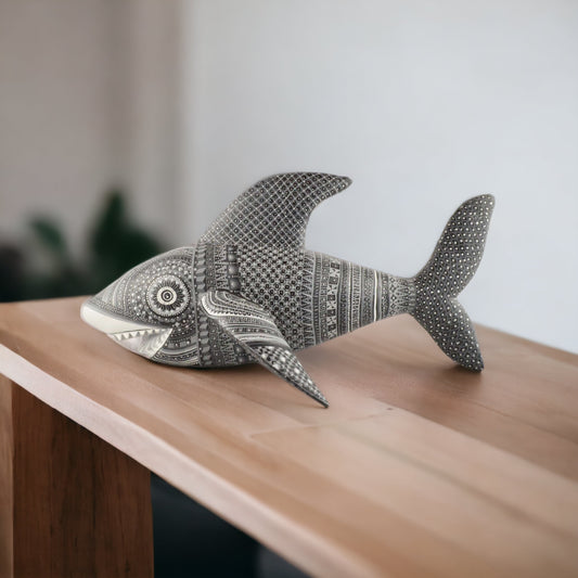 Shark Alebrije Oaxacan Wood Carving