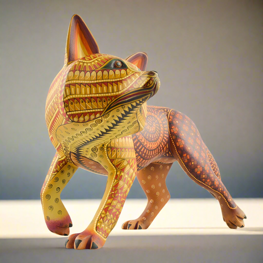 Coyote #103 Alebrije Oaxacan Wood Carving