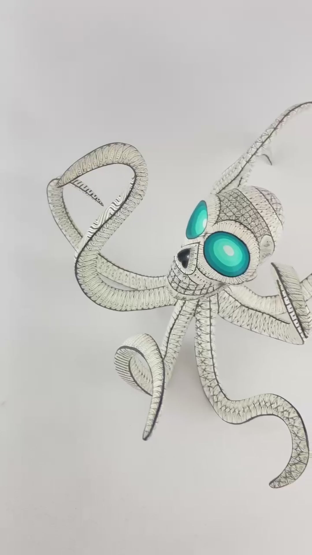 Octopus Alebrije Oaxacan Wood Carving