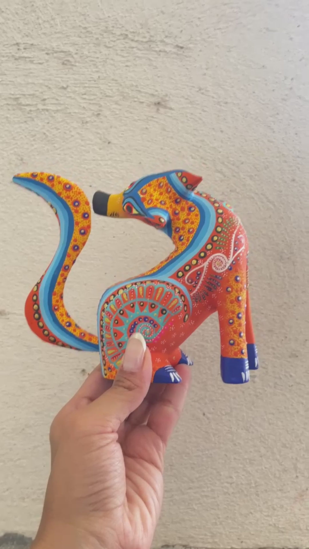 Fox Alebrije Oaxacan Wood Carving