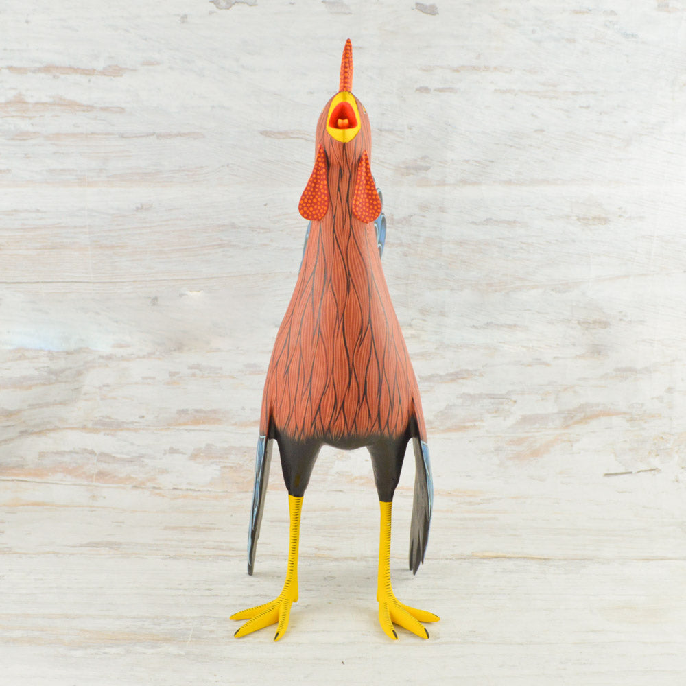 Rooster Alebrije Oaxacan Wood Carving - Alebrije Huichol Mexican Folk art magiamexica.com