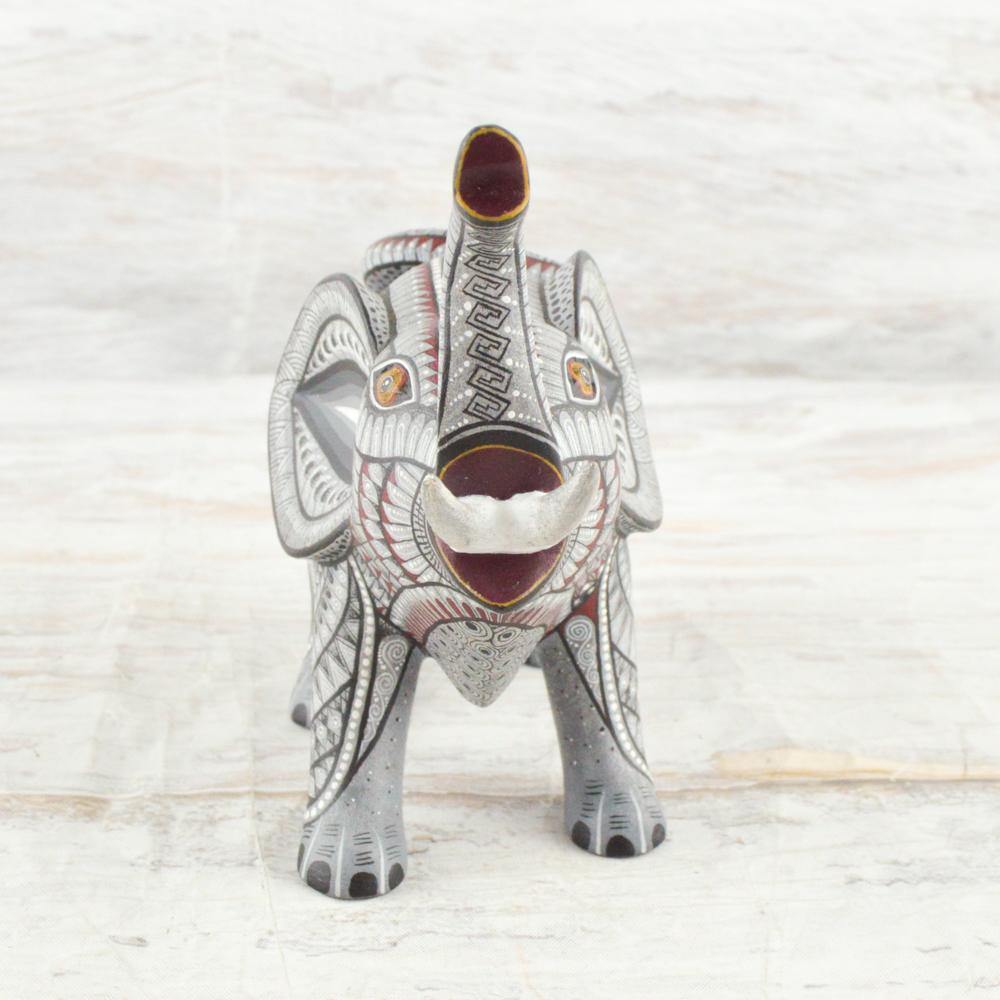 Alebrije Oaxacan Wood Carving Elephant - Magia Mexica